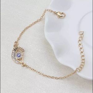 blue evil eye bracelet